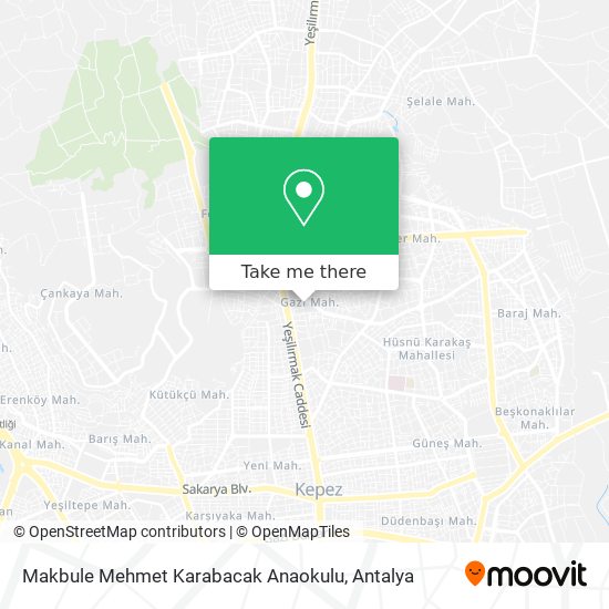 Makbule Mehmet Karabacak Anaokulu map