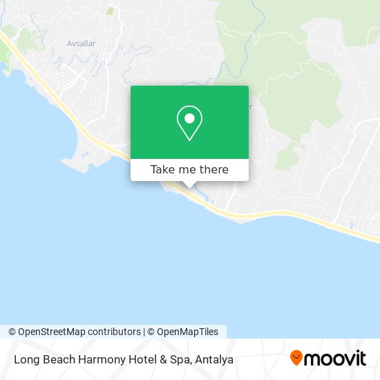 Long Beach Harmony Hotel & Spa map