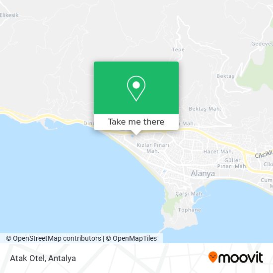 Atak Otel map