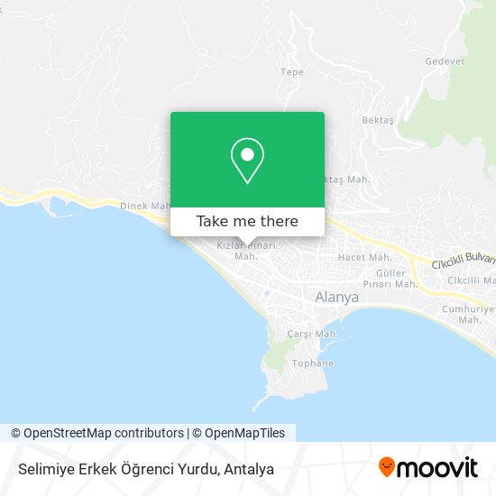 Selimiye Erkek Öğrenci Yurdu map