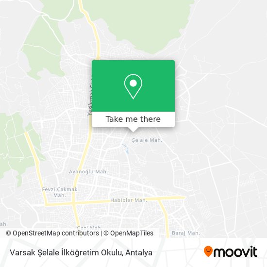 Varsak Şelale İlköğretim Okulu map