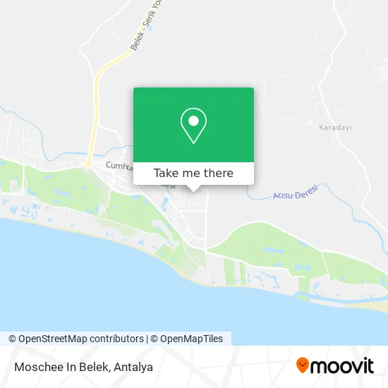 Moschee In Belek map