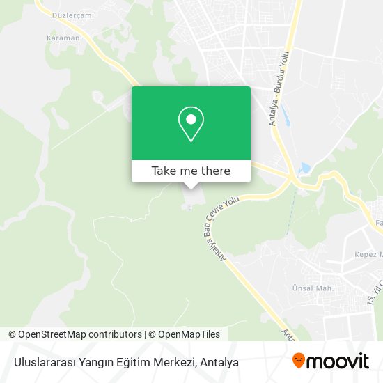 Uluslararası Yangın Eğitim Merkezi map