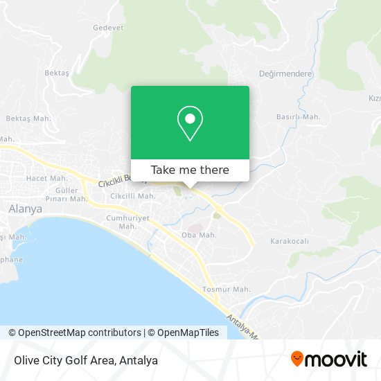 Olive City Golf Area map