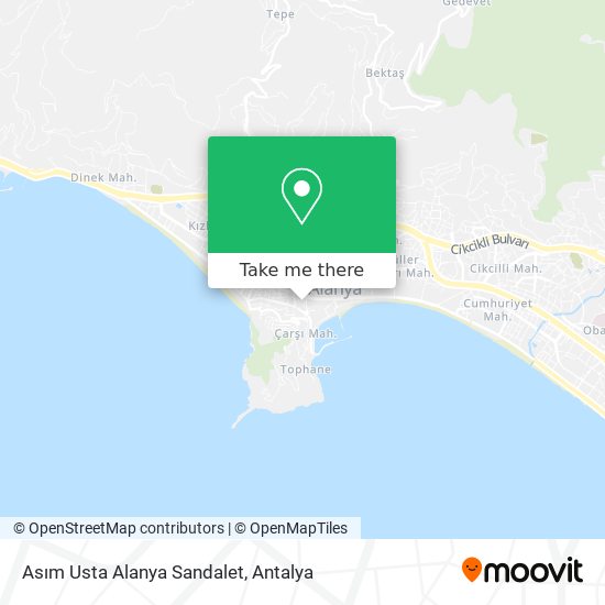 Asım Usta Alanya Sandalet map