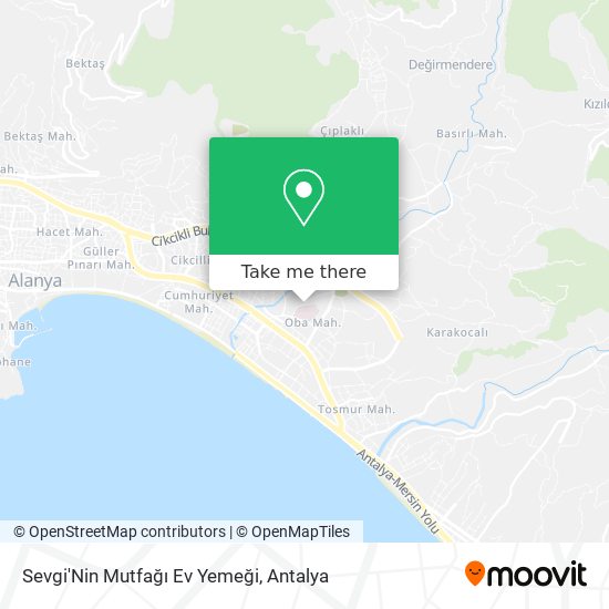 Sevgi'Nin Mutfağı Ev Yemeği map