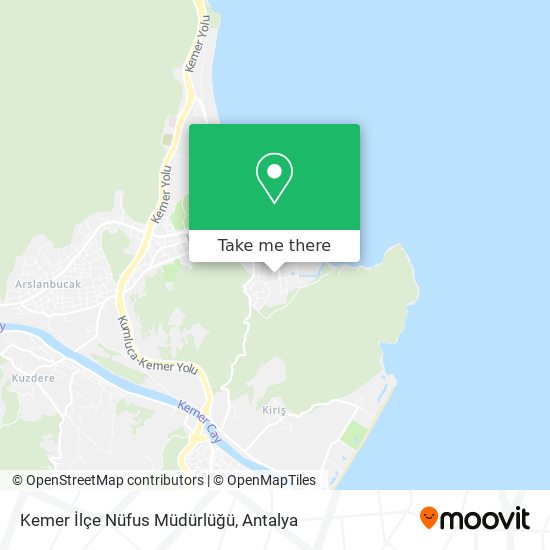 Kemer İlçe Nüfus Müdürlüğü map