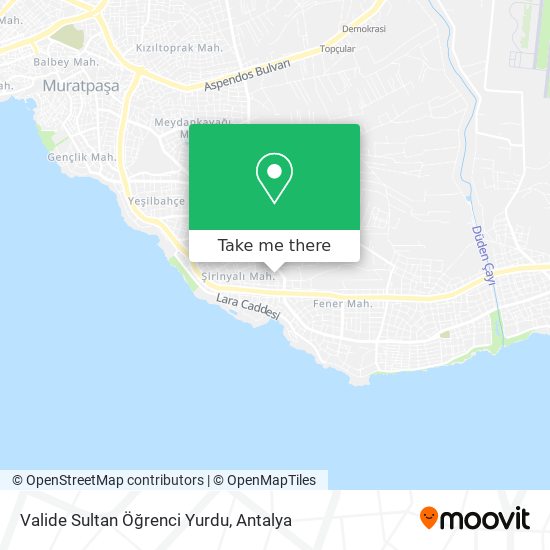 Valide Sultan Öğrenci Yurdu map