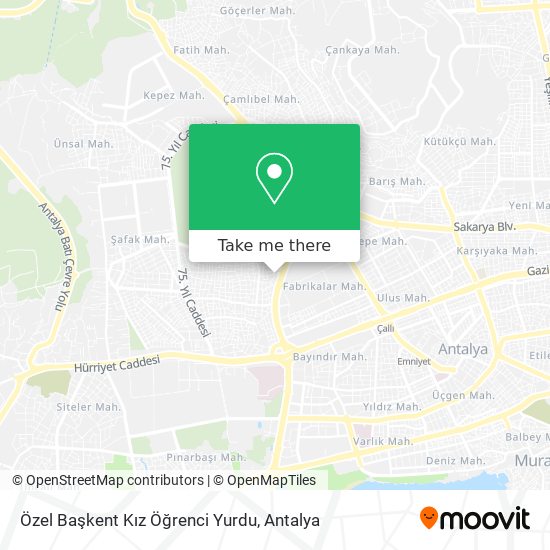 Özel Başkent Kız Öğrenci Yurdu map
