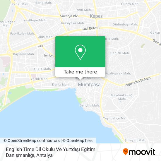 English Time Dil Okulu Ve Yurtdışı Eğitim Danışmanlığı map