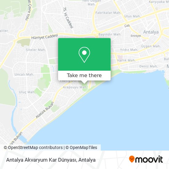 Antalya Akvaryum Kar Dünyası map