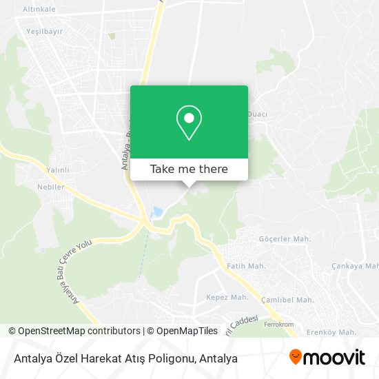 Antalya Özel Harekat Atış Poligonu map