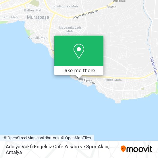 Adalya Vakfı Engelsiz Cafe Yaşam ve Spor Alanı map