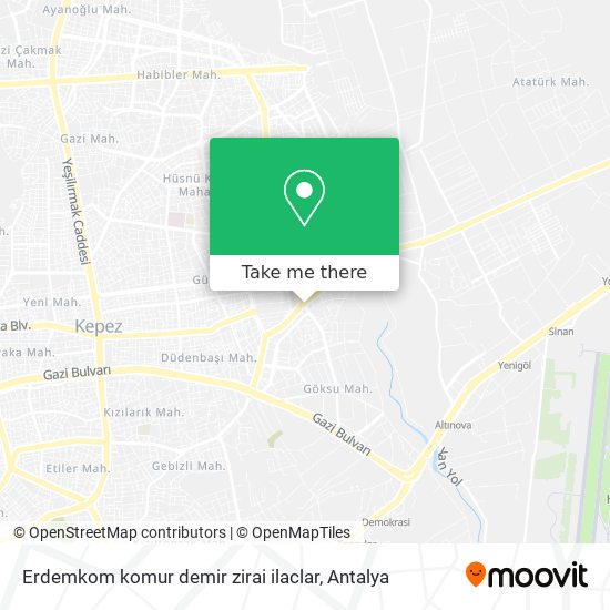 Erdemkom komur demir zirai ilaclar map