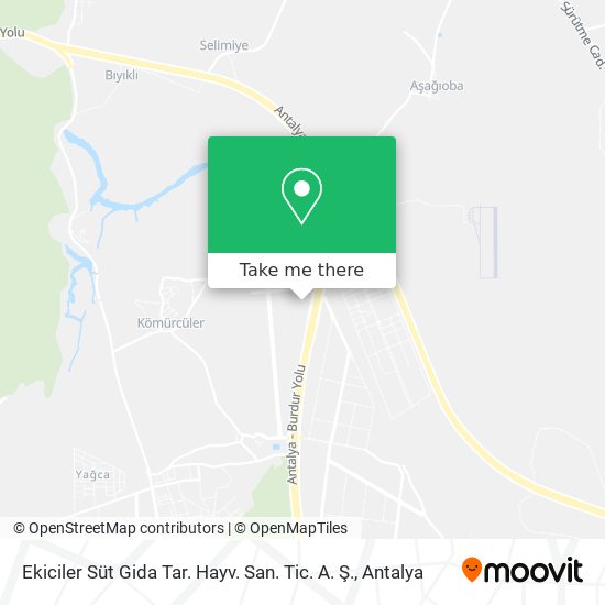 Ekiciler Süt Gida Tar. Hayv. San. Tic. A. Ş. map