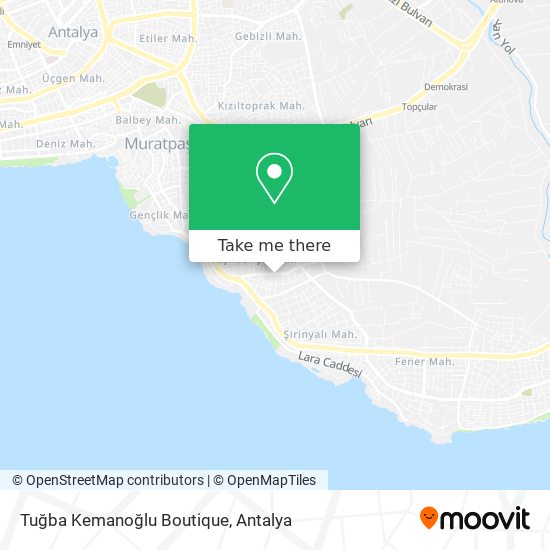 Tuğba Kemanoğlu Boutique map