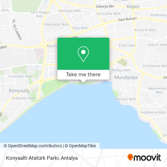 Konyaaltı Atatürk Parkı map