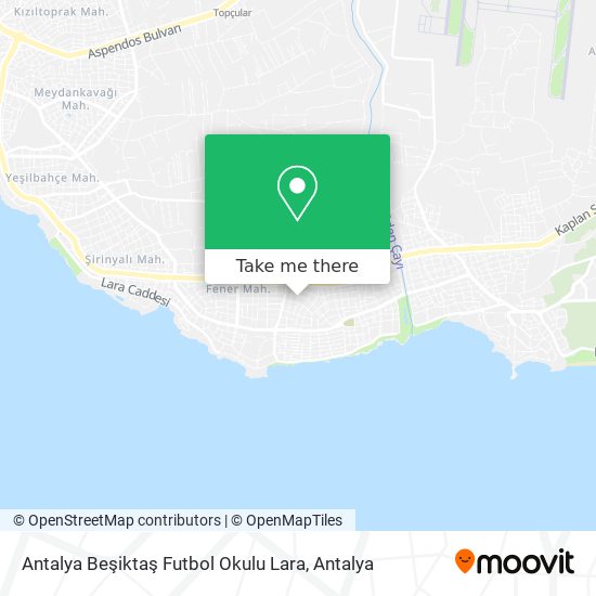 Antalya Beşiktaş Futbol Okulu Lara map