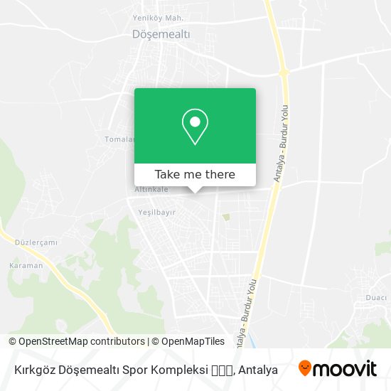 Kırkgöz Döşemealtı Spor Kompleksi ⚽️🏁⛳️ map