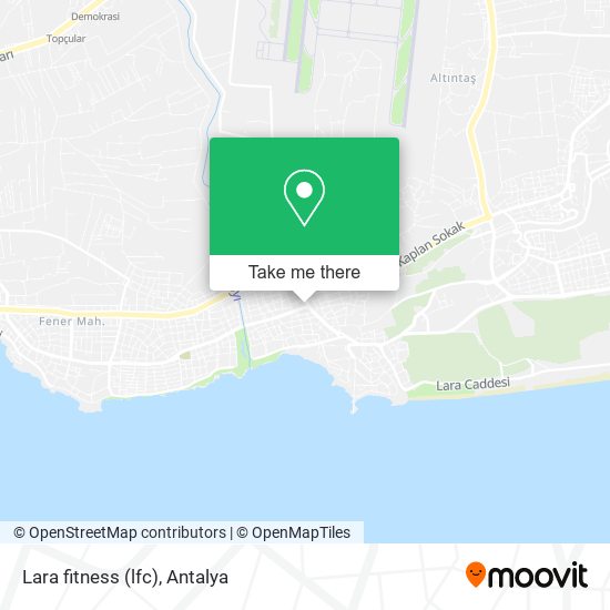 Lara fitness (lfc) map