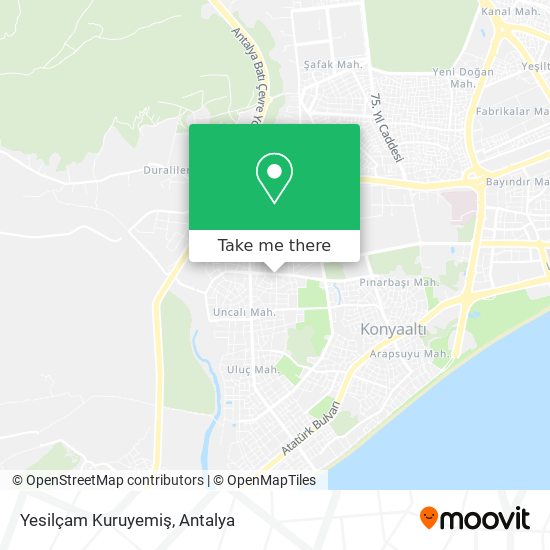 Yesilçam Kuruyemiş map