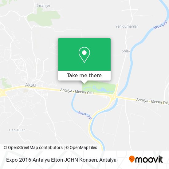 Expo 2016 Antalya Elton JOHN Konseri map