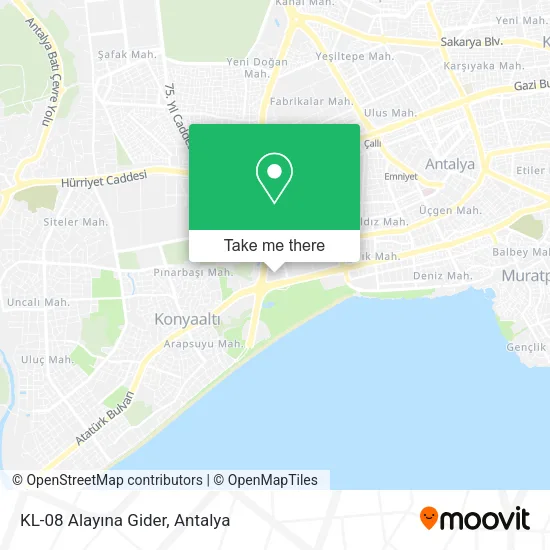 KL-08 Alayına Gider map