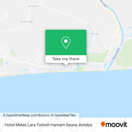 Hotel Melas Lara Turkish Hamam Sauna map
