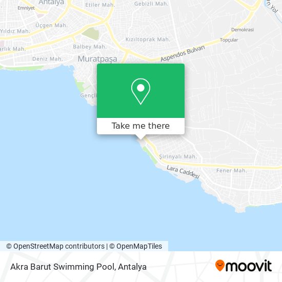 Akra Barut Swimming Pool map