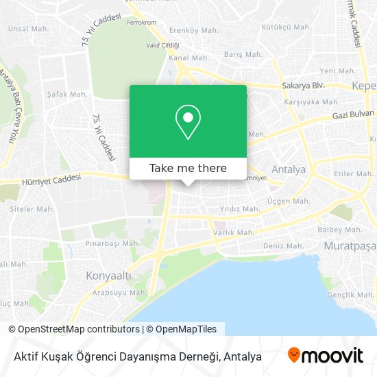 Aktif Kuşak Öğrenci Dayanışma Derneği map