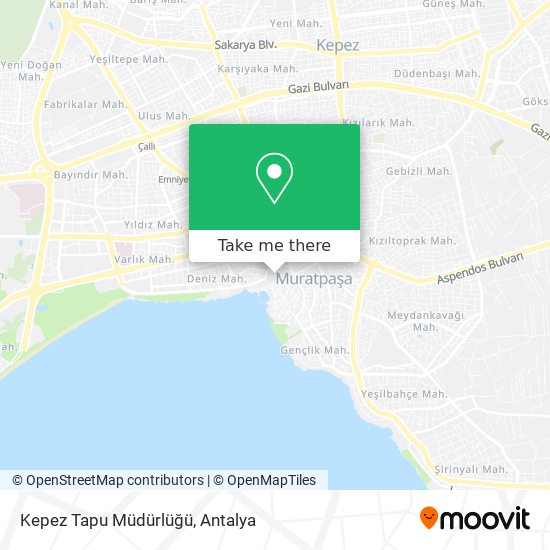 Kepez Tapu Müdürlüğü map