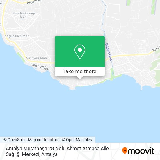 Antalya Muratpaşa 28 Nolu Ahmet Atmaca Aile Sağlığı Merkezi map