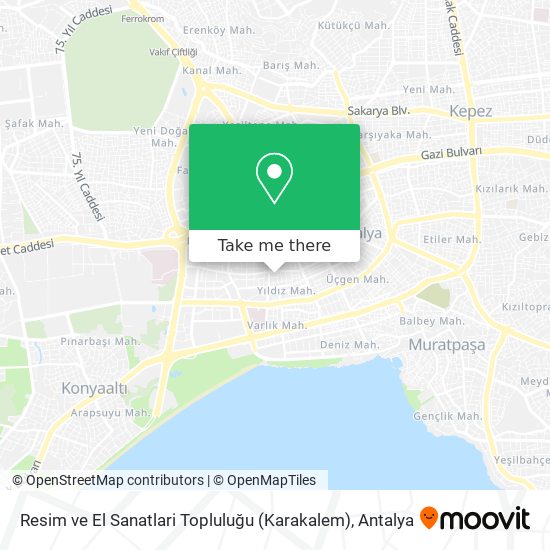 Resim ve El Sanatlari Topluluğu (Karakalem) map
