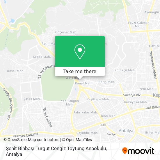 Şehit Binbaşı Turgut Cengiz Toytunç Anaokulu map