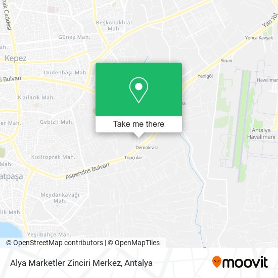 Alya Marketler Zinciri Merkez map
