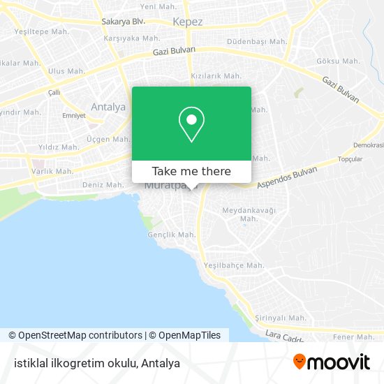 istiklal ilkogretim okulu map