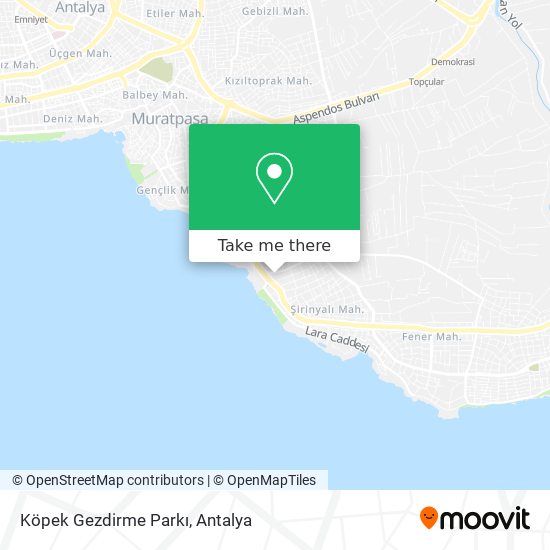 Köpek Gezdirme Parkı map