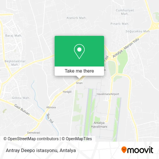 Antray Deepo istasyonu map