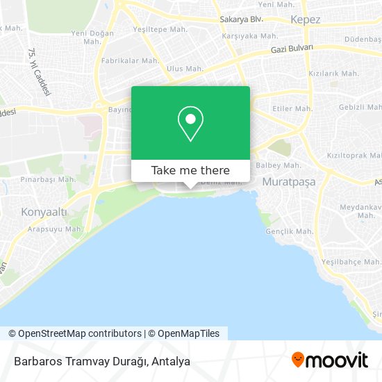 Barbaros Tramvay Durağı map