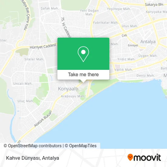 Kahve Dünyası map