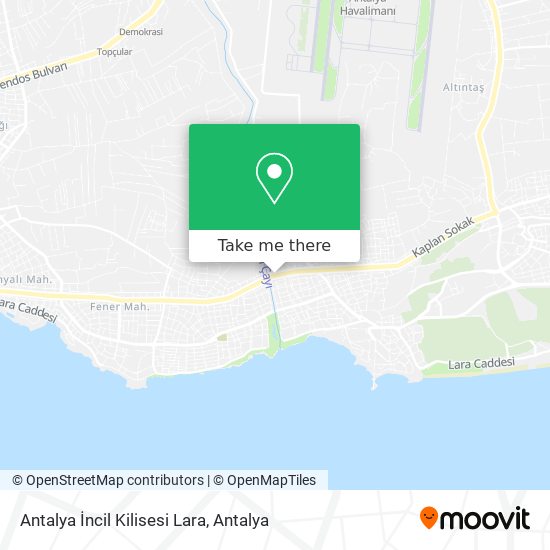 Antalya İncil Kilisesi Lara map