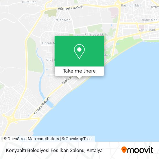 Konyaaltı Belediyesi Feslikan Salonu map