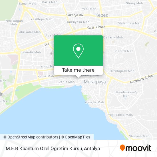 M.E.B Kuantum Özel Öğretim Kursu map