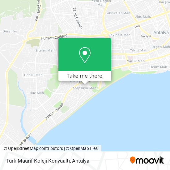 Türk Maarif Koleji Konyaaltı map