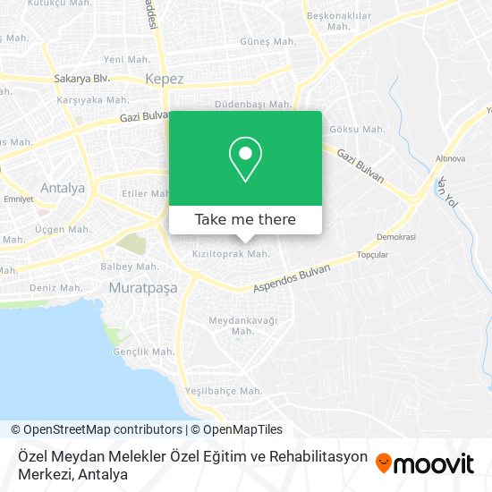 Özel Meydan Melekler Özel Eğitim ve Rehabilitasyon Merkezi map