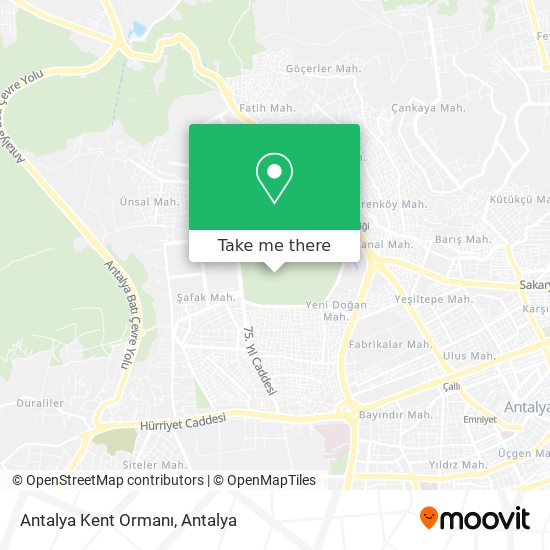Antalya Kent Ormanı map