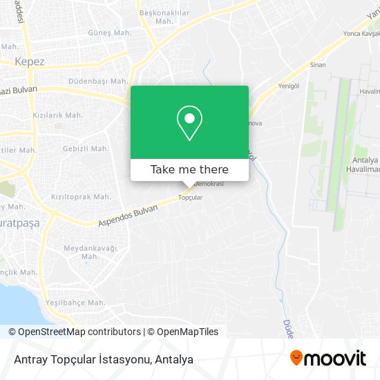 Antray Topçular İstasyonu map