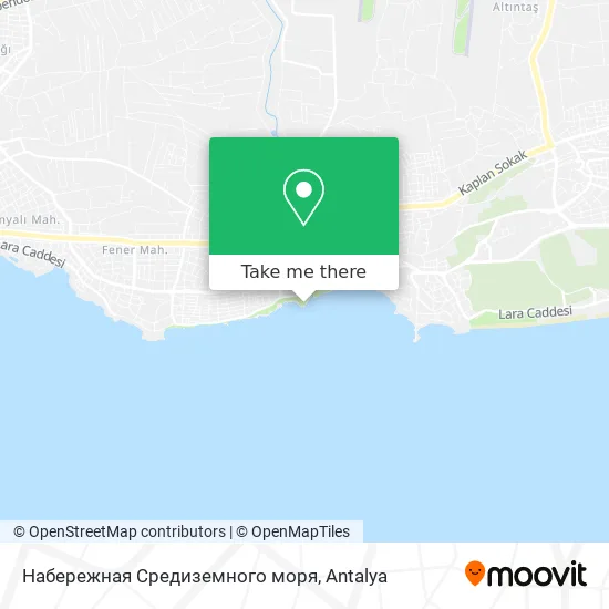 Набережная Средиземного моря map