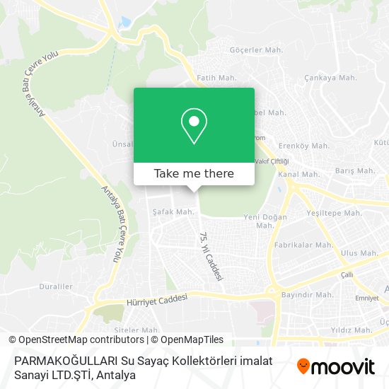 PARMAKOĞULLARI Su Sayaç Kollektörleri imalat Sanayi LTD.ŞTİ map