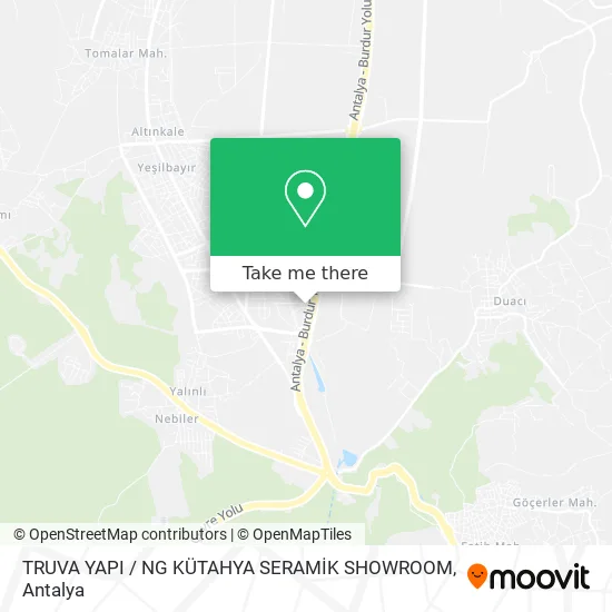 TRUVA YAPI / NG KÜTAHYA SERAMİK SHOWROOM map